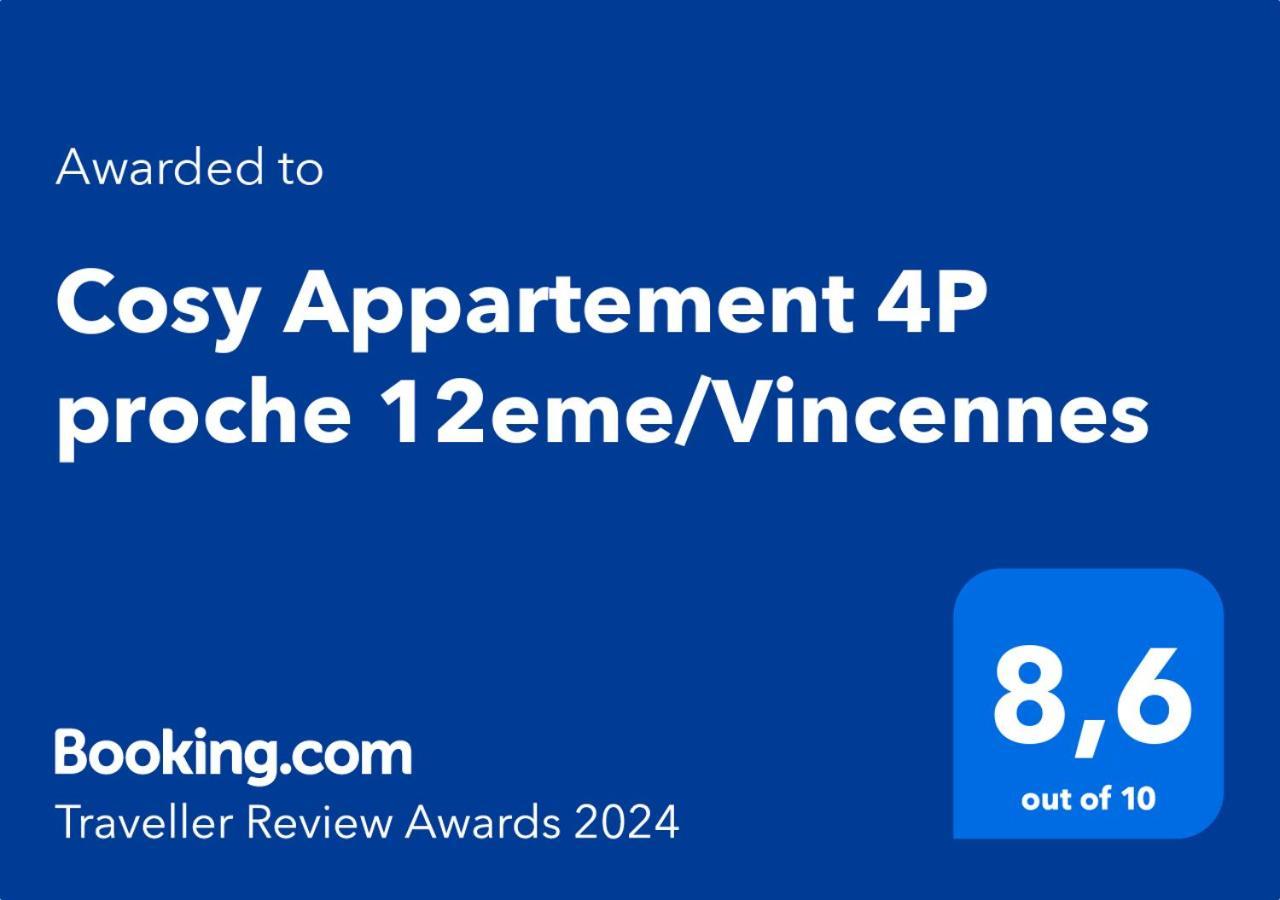 Cosy Appartement 4P Proche 12Eme/Vincennes Charenton-le-Pont Zewnętrze zdjęcie
